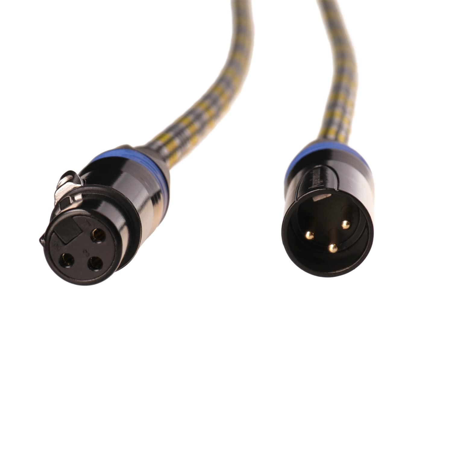 Aperion Audio Symmetrisches XLR-Kabel für High-End-Audio/Heimkino-Systeme, Stecker aus reinem Kupfer und robuste Abschirmung – XLR-Stecker auf XLR-Buchse (einzeln) (91 cm)