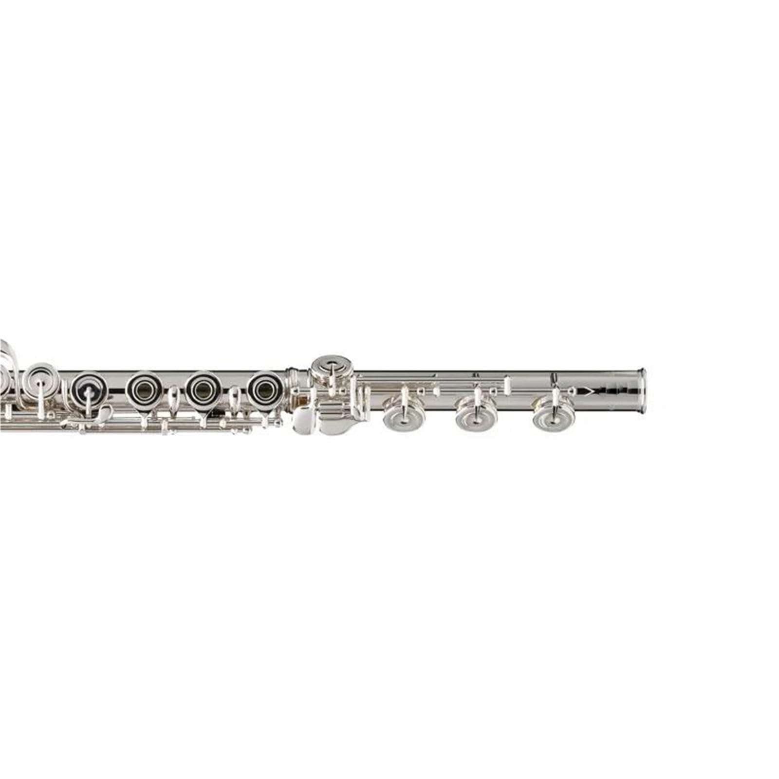 Querflöte, versilbert, 17 Tasten, offene Löcher, E-Mechanik, Musikinstrument, Silber,Silver