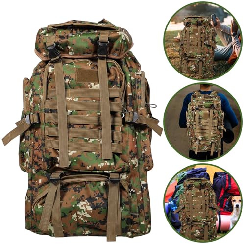 Mochila de senderismo impermeable Vaguelly 80L camuflaje miniatura 7