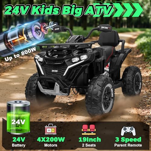 JORFLY 24V XL Leather ATV