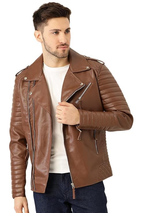 Sudram Premium Men’s Leather Jacket – Durable & Stylish For Winter Seasion