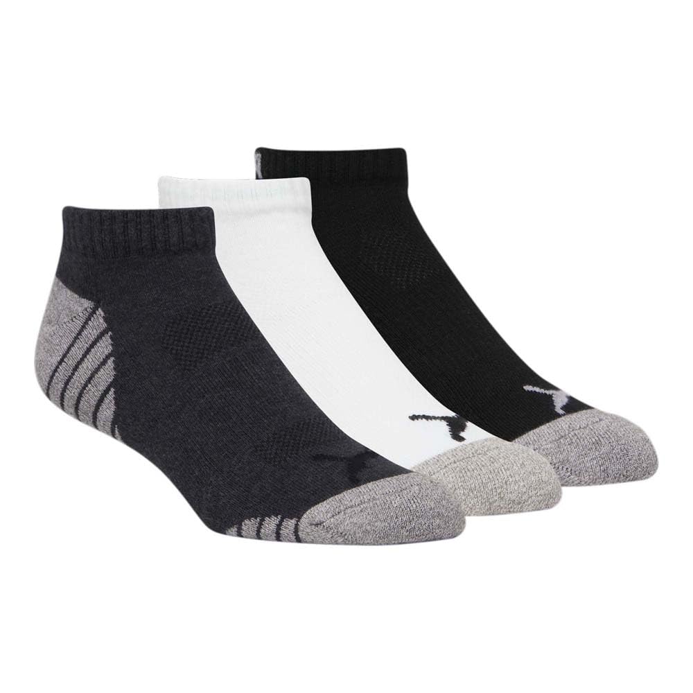 Puma Calzini da uomo a taglio basso, confezione da 3 pezzi, colore bianco
