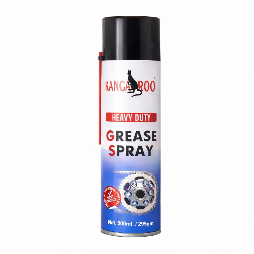 Liquid Grease Spray (Heavy Duty) 500 ml | I High Viscous I Chain Lubrication I Frees Sticky Mechanism I Reduces Squeaky Noise I Long Lasting Protection from Rust and Corrosion