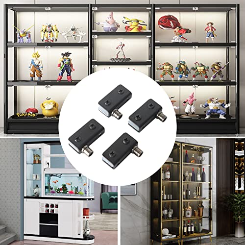 Tambee Glass Door Pivot Hinge 4 Pcs For 5-8Mm Black Shower Door Hinges 304 Stainless Steel For Free Swinging Glass Doors… #TOP4