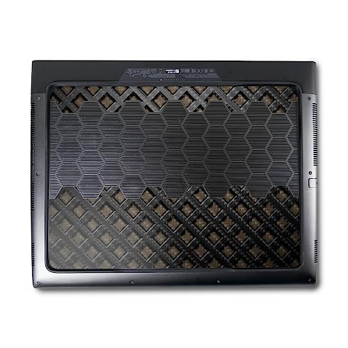 Image of MightySkins Carbon Fiber Skin Compatible with Alienware M18 R1 (2023) Full Wrap Kit - Black Wall | Protective, Durable Textured Carbon Fiber Finish | Easy to Apply & Change Styles | Made in The USA