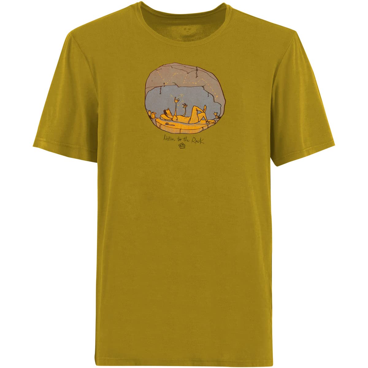 E9 - T-Shirt Kurzarm Herren Rundhals aus Bambus Höhle - Grape