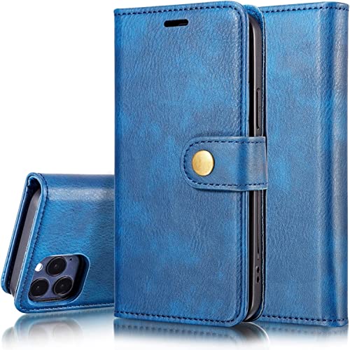 Étui portefeuille magnétique iPhone 13 Pro coque antichoc cuir PU - 6