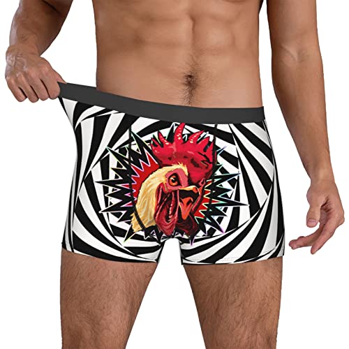 Men'S Underwear Boxer Briefs Rooster Chicken Soft Breathable Stretch Underwear Trunks With Bulge Pouch For Men Boys4