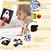Kontrastkarten Kontrastbuch Baby mit Spiegel, Schwarz Weiss Kontrast Spielzeug Baby Tummy Time Toys, Kontrastspielzeug Baby Spielzeug ab 0 3 6 Monate, Neugeborenen Geschenk zur Geburt Mädchen Junge