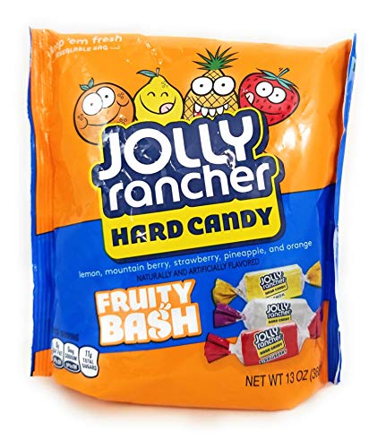 Jolly Rancher Hard Candy Variety Pack of 3 Hard to Find Fruity Flavors: One Peach (7 oz), One Tropical (13 oz) and One Fruity Bash (13 oz) - 33 ounces total