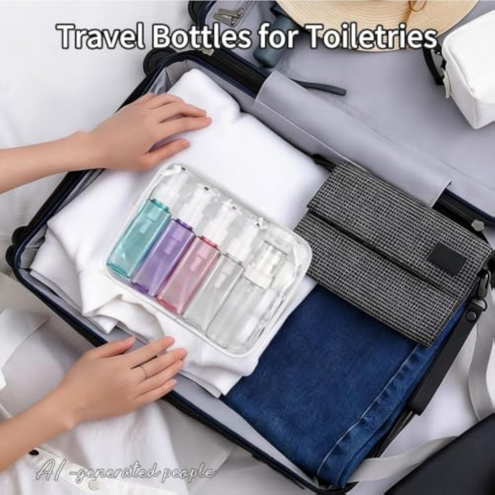 9 PCS TSA Approved Travel Bottles for Toiletries