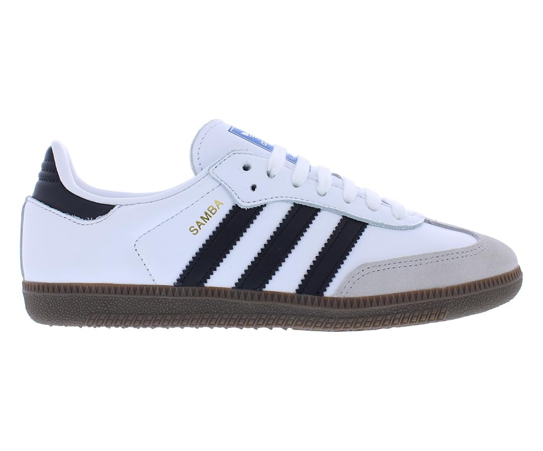 adidas Samba OG Womens Shoes Size 8.5, Color: Cream Light/Silver/Gum-White