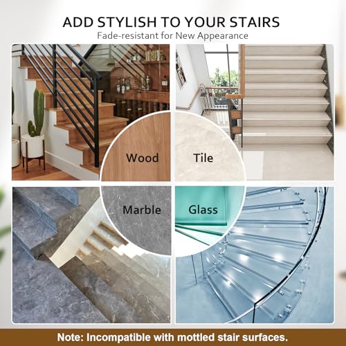Kclaso P1 Stair Treads Non Slip, Carpet For Wooden Steps thumb #6