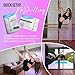 ILOGICASE Spinning Dancing Pole for Home | Portable and Heavy Duty 45mm Dance Pole Apartment Friendly, Adjustable Height 7ft to 11ft, w/Pole Conditioning Bands Set, LED Light and Carry Bags (Gold)
