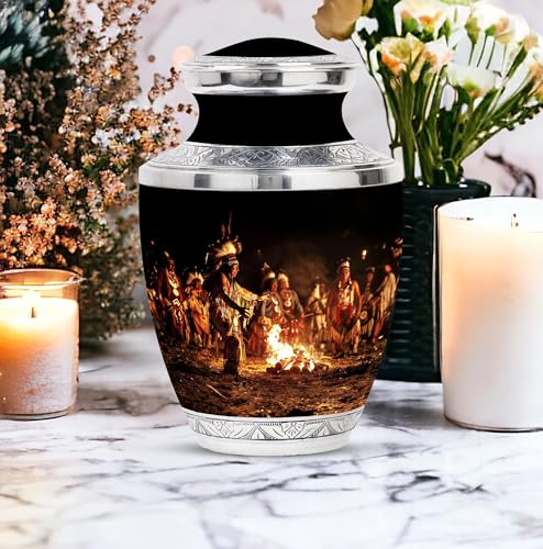 Image of Native American Urns for Ashes - Cremation Urns for Women - Companion Urn - Urns for Ashes Adult Female Mother - Urns for Human Ashes Adult Female (10 inch Pack of 1)