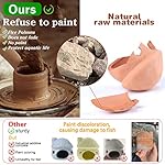 Betta Fish Tank Accessories,Pleco Caves for Aquarium,Fish Aquarium Decoration,Smalland Shrimp Breeding Cave Don't Contain Paint,Natural Ceramics Mushroom House - Image 2