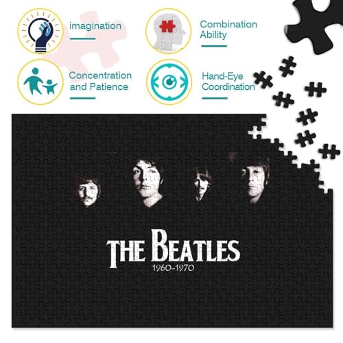 Puzzles 300 pièces pour Adultes Les Beatles Puzzles pour Adultes Puzzle en Bois Puzzles Amusants en Famille (40x28cm) - Les Beatles, Paul McCartney, John Lennon, RIngo Starr, George Harrison Puzzles 300 pièces pour Adultes Les Beatles Puzzles pour Adultes Puzzle en Bois Puzzles Amusants en Famille (40x28cm) – Image 5