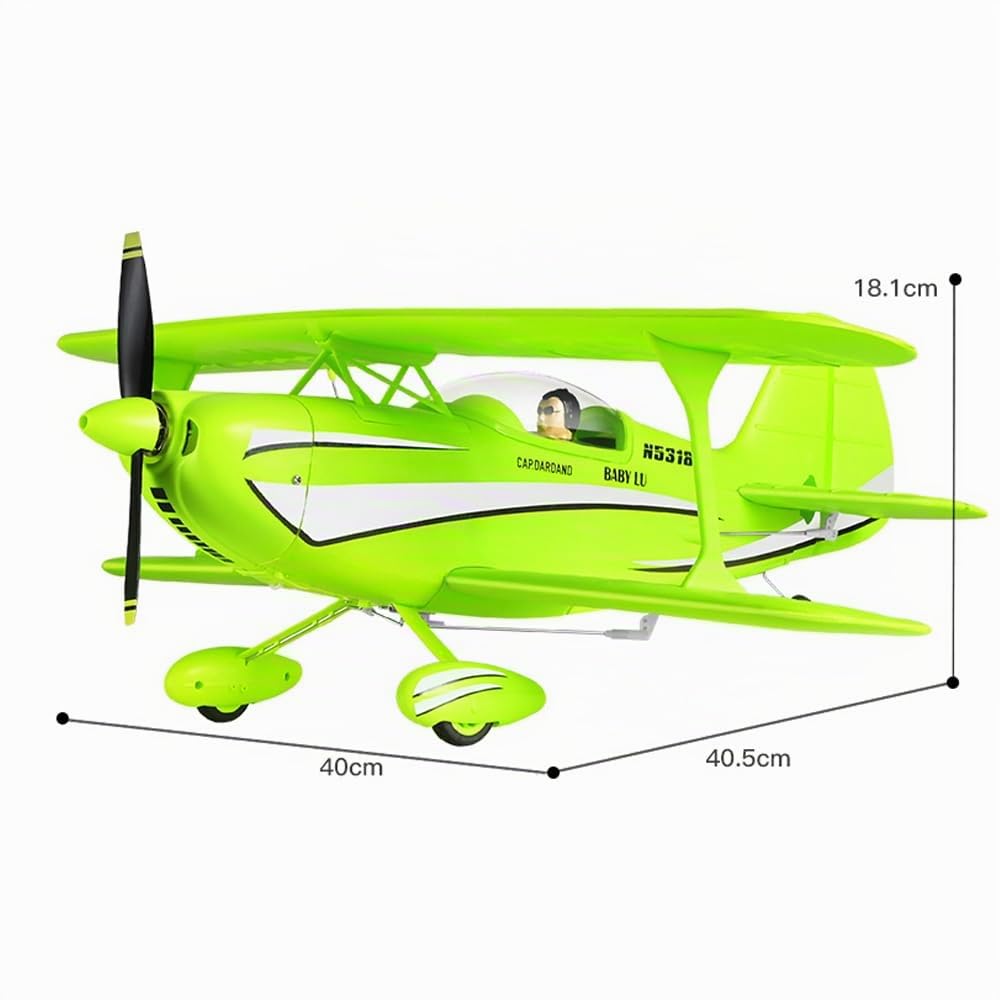 Aereo RC 4CH A310 Biplano Aereo RC per Adulti Principianti 3D/6G Brushless 2.4G Aereo Telecomandato ad Ala Fissa con 2 Batterie