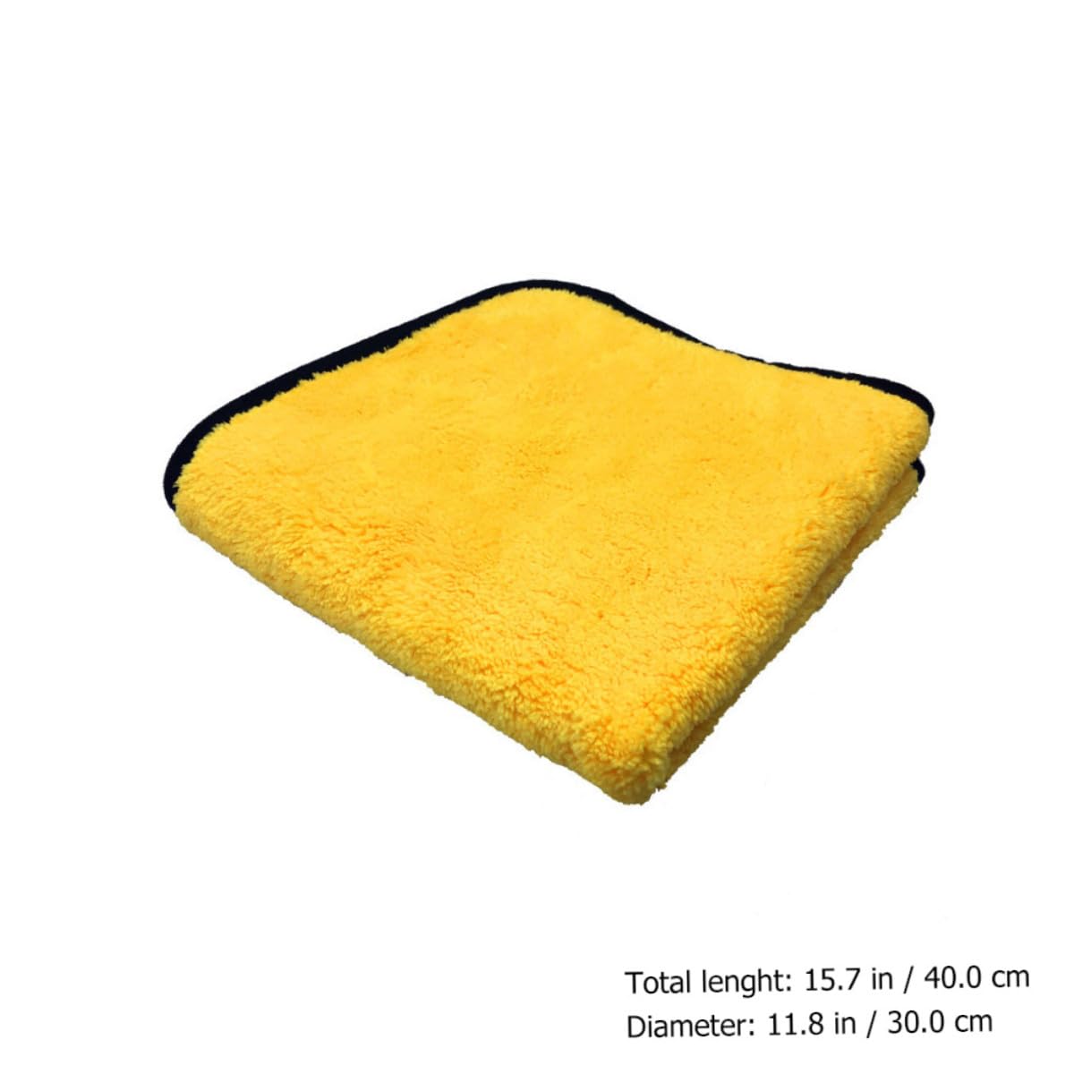 TOYANDONA 12 Stück Doppelseitige Mikrofasertücher 40x30 cm Gelb für Auto