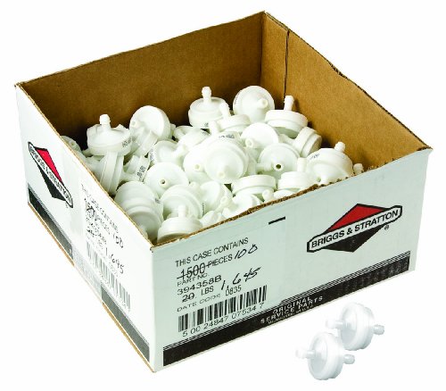 Briggs & Stratton 394358B 100-Pack Of 394358S Fuel Filter Assembly 75 Micron