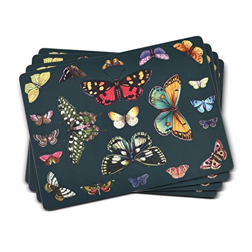 Portmeirion Home & Gifts Set van 4 grote placemats, meerkleurig, 40,1 x 29,8cm