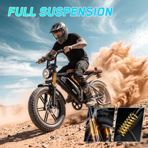 Image of Electric Bike for Adults, 48V 15 Ah Battery, 2000W Peak Motor, 28MPH