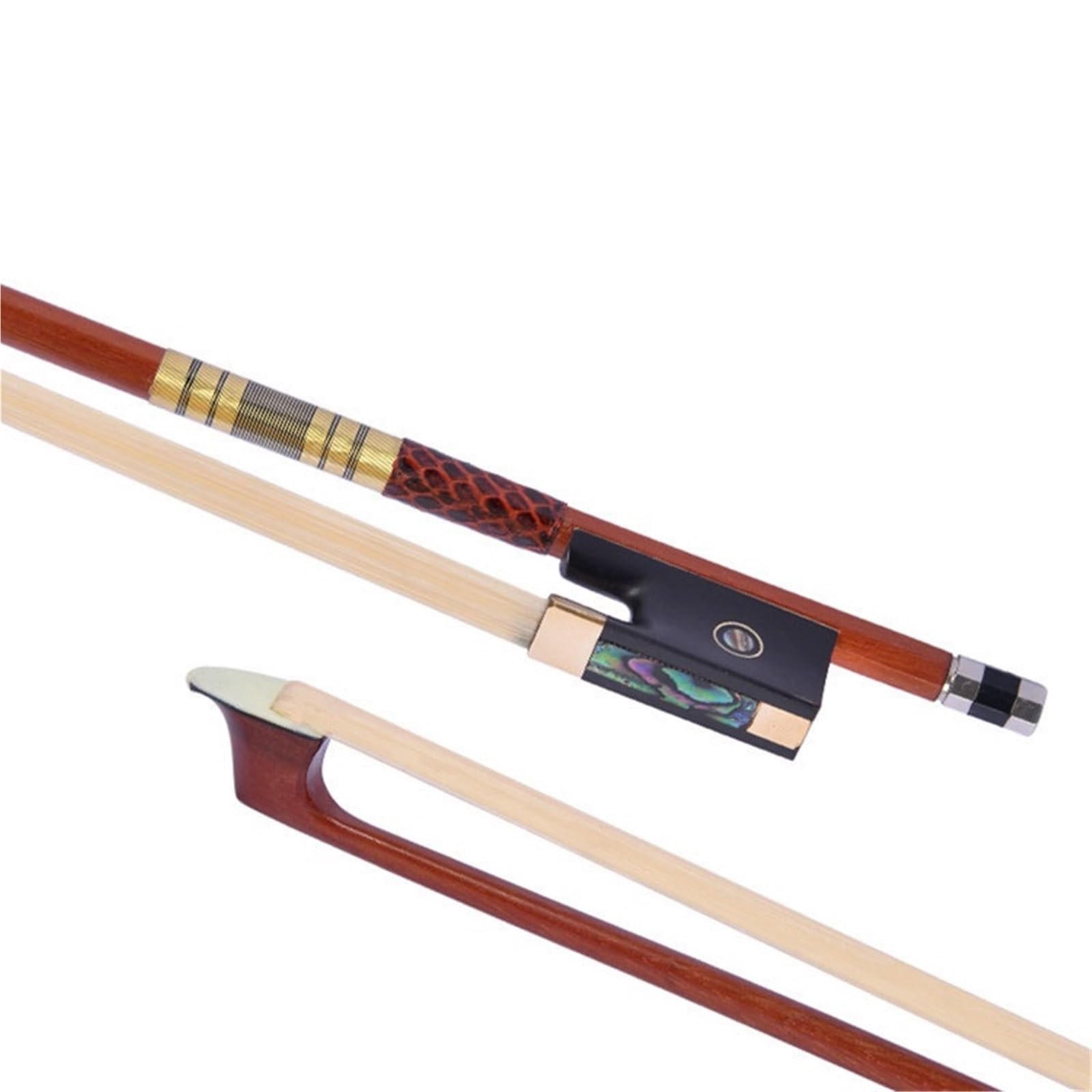 Arcos De Violín Para Principiantes Accesorios De Madera Natural Crin Caballo Grado Rendimiento Arco Violín(4/4)