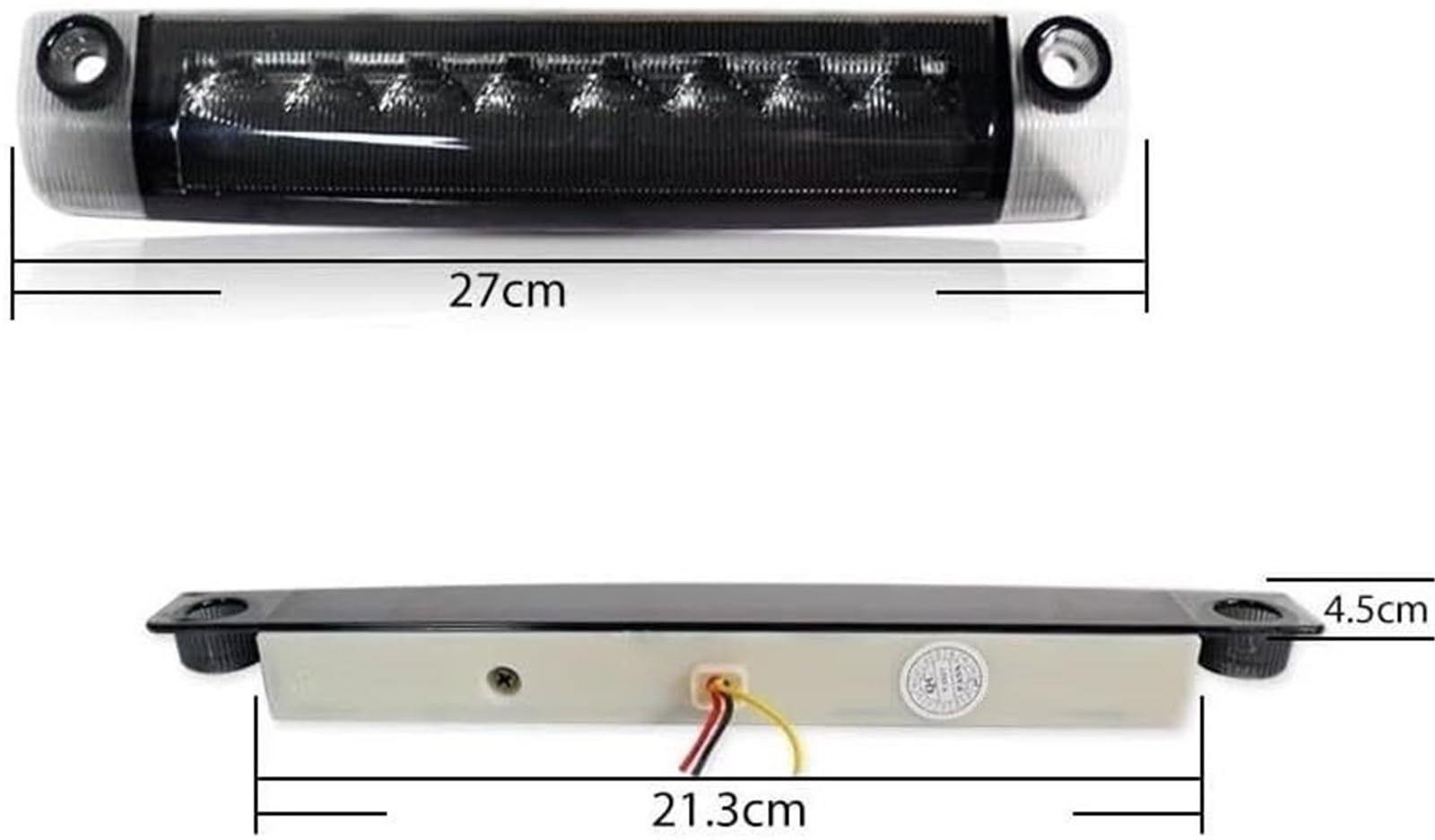 Generico Terza luce freno per auto Luci di stop rosse per auto per Toyota, Crolla, per Sequoia, per Highlander, per RAV4 Terza luce freno montata in alto