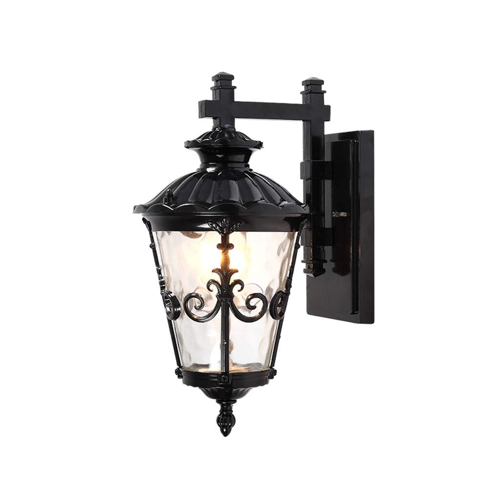 noxozoqm Retro European Style Aluminium Outdoor Wall Lantern Antique IP55 Waterproof and Rustproof Outdoor Wall Light E27