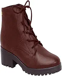 Bota Coturno Fem Bottero Couro Burnish Preto Onix 349101-1