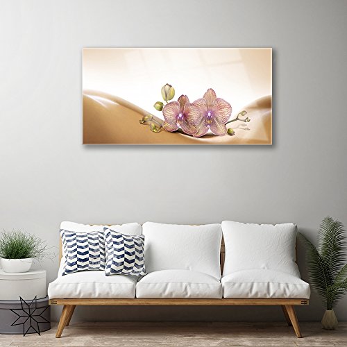 Tableau mural moderne Tulup 100x50cm impression sur verre floral - 4