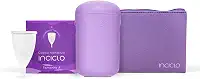 Kit Inciclo Completo: Coletor Menstrual (Tamanho A) + Cápsula Esterilizadora + Necessaire Neoprene | Silicone Hipoalergênico | Conforto e Higiene