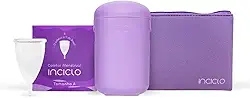 Kit Inciclo Completo: Coletor Menstrual (Tamanho A) + Cápsula Esterilizadora + Necessaire Neoprene | Silicone Hipoalergênico | Conforto e Higiene
