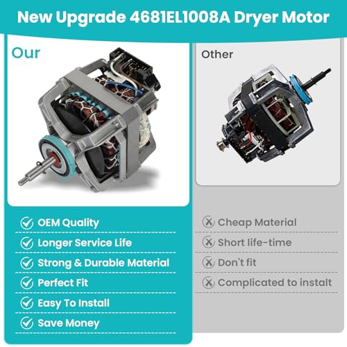 4681EL1008A Dryer Drive Motor Assembly Compatible with LG & Ken-More Dryer - Image 4