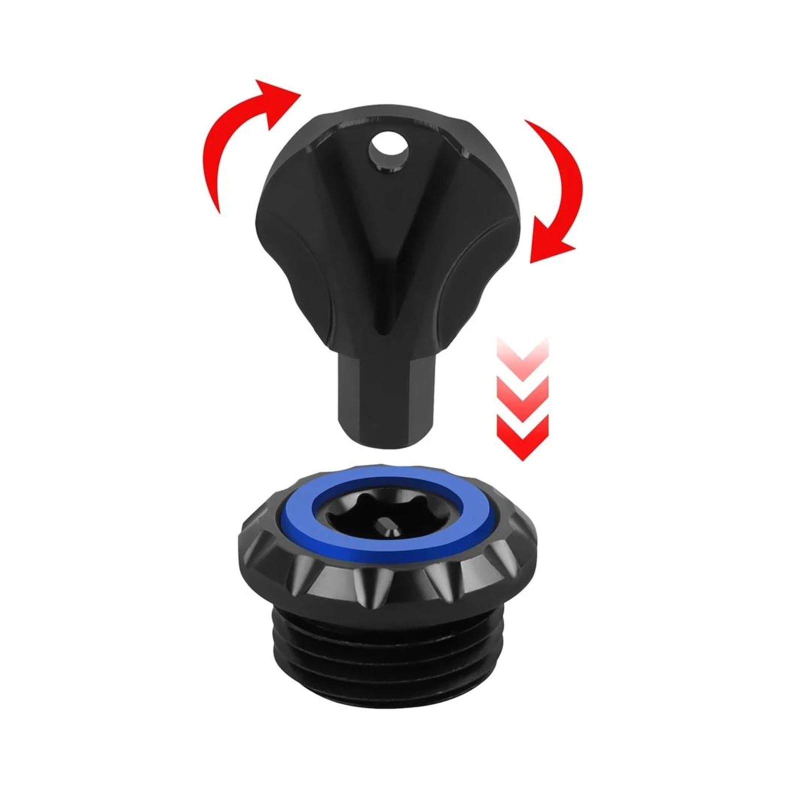 Tapón De Llenado De Aceite De Motor Antirrobo Para Motocicletas BMW S1000RR M1000RR 2009-2024 S1000R S1000XR 2015-2024(Red)