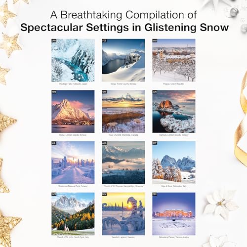 Image of RED EMBER Snowy Landscapes 2026 Wall Calendar 12 Month | 12 inch x 24 inch Open | Thick & Sturdy Paper | Giftable | Nature Calendar 2026
