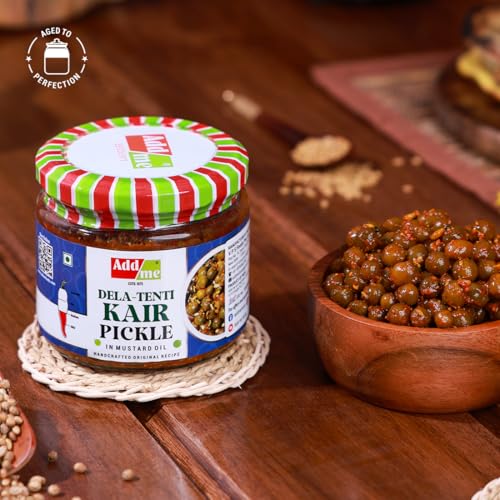 Add me Rajasthani Kair Tenti Pickle 300gm | Homemade Kair Pickle| Natural & Chemical-free Ingredients | kacche ker ka achar in Glass Jar