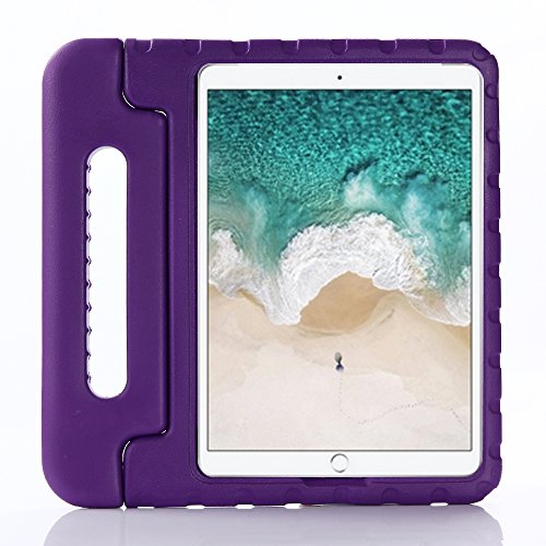 UUcovers Kids Case for iPad 9th/8th/7th Generation 10.2" with Rotating Handle/Stand Lightweight Soft EVA Foam Shockproof Rugged Kickstand Boy Girl Kid Cover for iPad 10.2 Inch 2021/2020/2019, Purple by UUcovers - Image 2