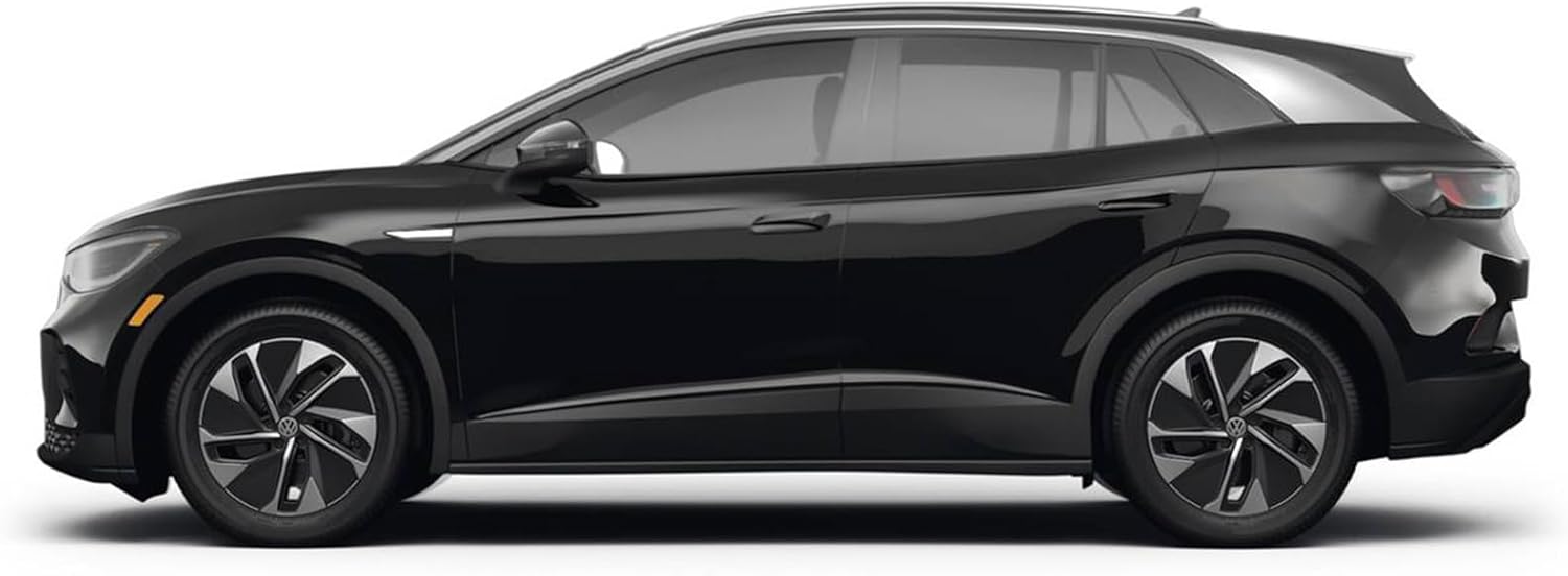 FREEMOTOR802® Nylon Car Floor Mats Carpets Liner, Fits 2021-2024 Volkswagen ID.4, Factory Fitment Auto Interior Accessories Replacement Non-Slip, Black 4PCS