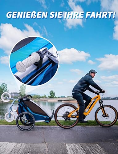 Wildskids Laufrad Fahrrad Halterung Fahrradträger für Thule Chariot 2017-2023 Sport, Cross, Cab, Lite 2 bis 14 Zoll max. 20 kg - Kinder Fahrradanhänger