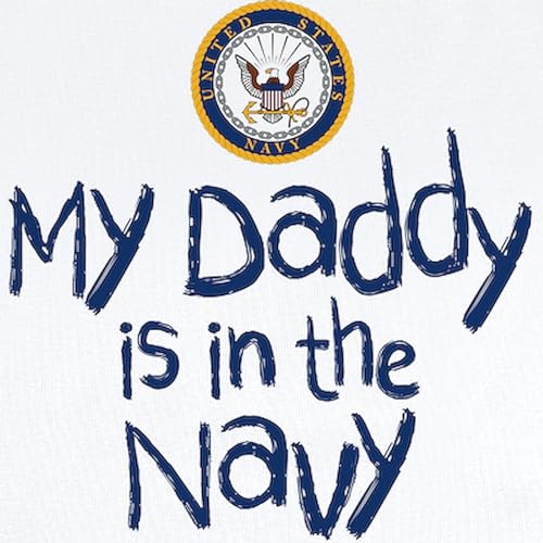 CafePress U.S. Navy My Daddy is in The Navy Infant Bodysuit Cute Infant Bodysuit Baby Romper2