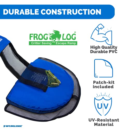 Swimline FrogLog Rettungsrampe für Pool, blau, Einheitsgröße