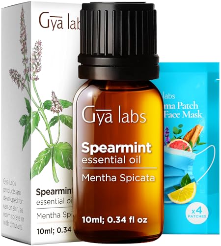 Image of 100% Pure Spearmint Essential Oil - 0.34 Fl Oz - Spearmint Oil for Hair, Skin, Diffuser, Aromatherapy & DIY Candle Making Scent