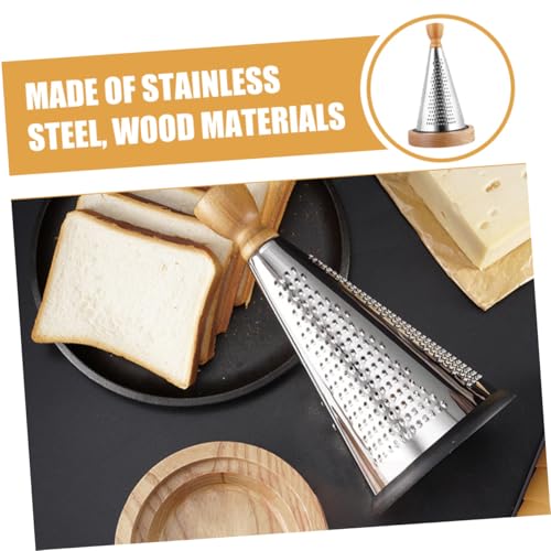 Rallador manual de acero inoxidable con mango de madera miniatura 5