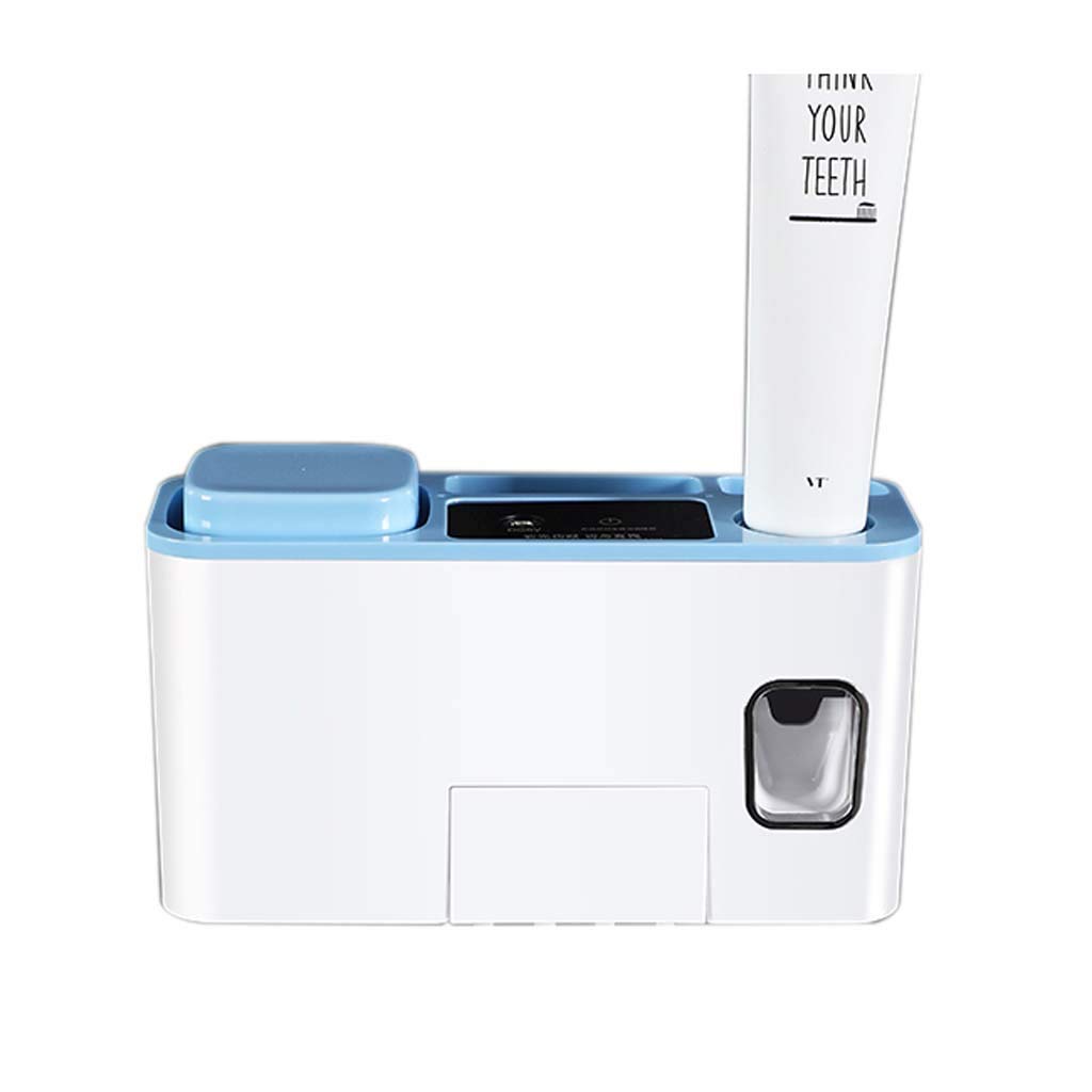 TJH Esterilizador de Cepillo de Dientes UV, Caja de Almacenamiento de electrodomésticos de Pared, Estante de Copa de Cepillo de Dientes, Almacenamiento ordenado -Sin Enchufe