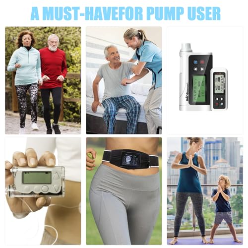 Image of Insulin Pump Belt, Expandable Medical Waist Pouch, Diabetic Running Belt with Pocket, Adjustable Waist, Diabetic Supplies