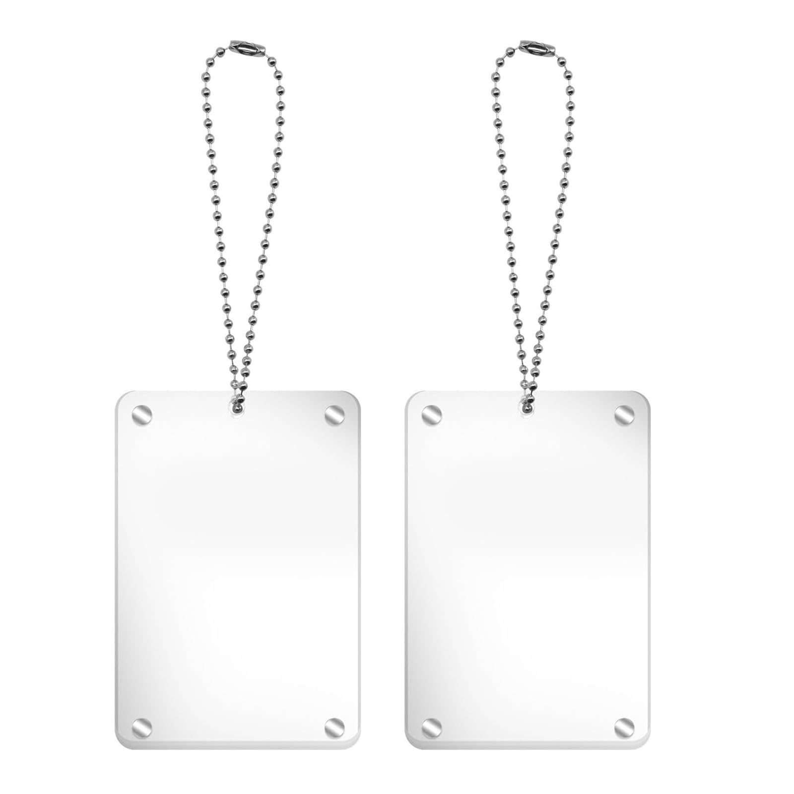 Msioytog Clear Acrylic Car Photo Holder, Rear View Mirrour Picture Frame Ornament Auto Accessories Car Picture Holder Rear View Mirrour Hanging Accessories