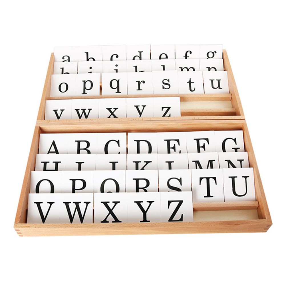 Caja de Letras Montessori Impresas, Actividad de Correspondencia de Letras para la Alfabetización Temprana