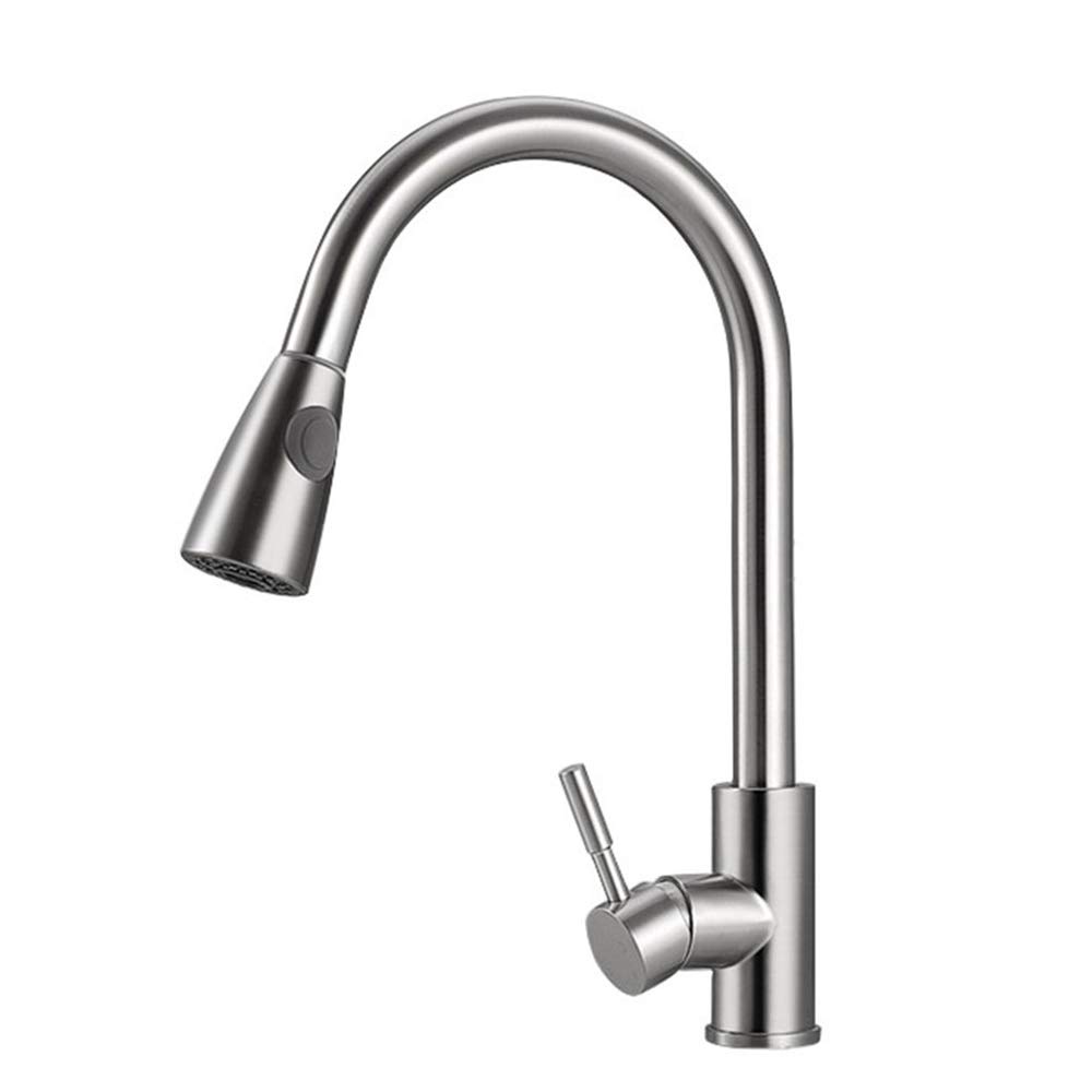 YXZLY Kitchen Cold and Hot Sink Faucet,with Pull Down Sprayer, Swivel 360 Degree, Kitchen Sink Faucet, Suitable for Most Regular Bathroom Faucets.