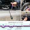 Rods Dent Removal Kit, 30 Pcs Paintless Dent Repair Rods, Special Manganese Steel, Professional Hail Dent Removal Tool for Minor Dents, Door Dings and Hail Damage